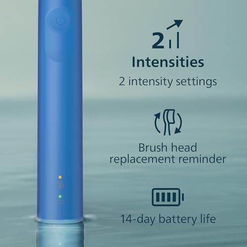 Philips Sonicare 4100 Rechargeable Electric Toothbrush, 1 Brush Head, Blue