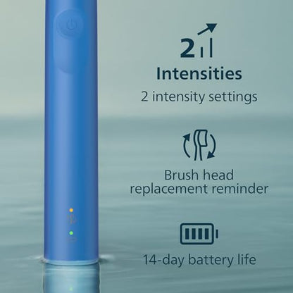 Philips Sonicare 4100 Rechargeable Electric Toothbrush, 1 Brush Head, Blue