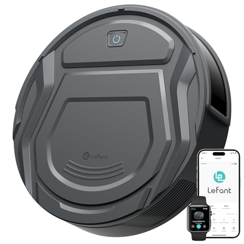 Lefant M210 Pro Robot Vacuum Cleaner, 6 Cleaning Modes, 200 Mins Runtime, 4000Pa Suction, SmartSense Technology, Grey