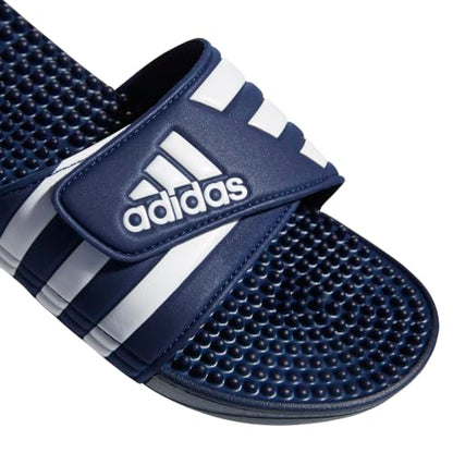 adidas Unisex-Adult Adissage, Dark Blue/White/Dark Blue