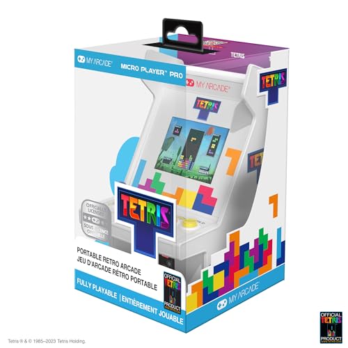 My Arcade Tetris Micro Player Pro: Tetris Games, Fun Video Game, 2.75" Color Screen