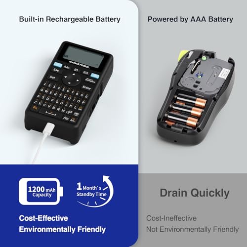 SUPVAN E11 Keyboard & Bluetooth Label Maker Machine + 1 Tape