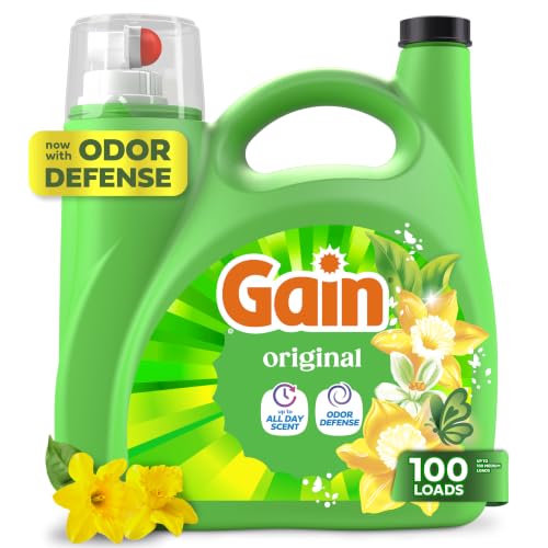 Gain Aroma Boost Liquid Laundry Detergent, Original Scent, HE Compatible, 107 Loads, 4.55L