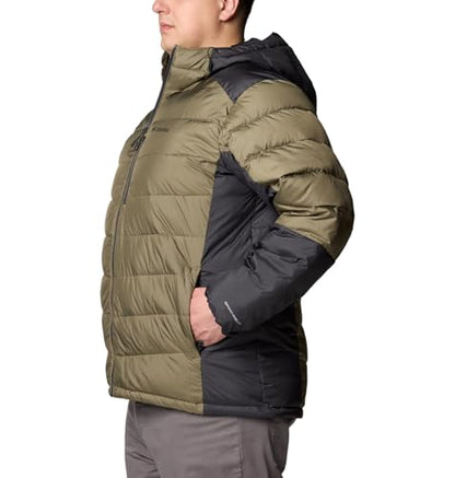 Columbia Mens Labyrinth Loop II Hooded Jacket, Stone Green/Shark, Large
