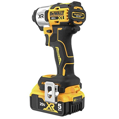 DEWALT 20V MAX Impact Driver, Cordless, 3-Speed, 2 Batteries and Charger Included (DCF845P2)