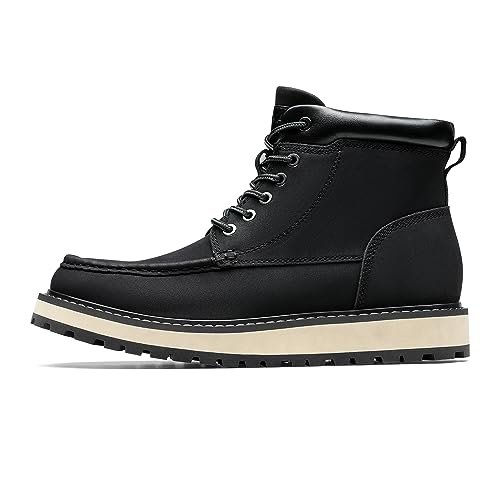 Bruno Marc Men's Winter Snow Boots Fashion Casual Comfort Warm Boots,SBCH2302M-1,Black,Size 10 M US