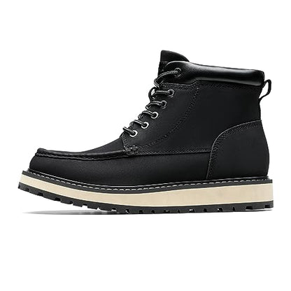 Bruno Marc Men's Winter Snow Boots Fashion Casual Comfort Warm Boots,SBCH2302M-1,Black,Size 10 M US