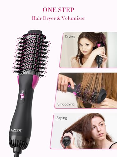 Hair Blow Dryer Brush One-Step Hot Air Styler for Smooth Frizz-Free Blowout