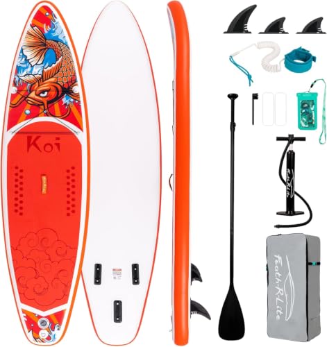FunWater Stand Up Paddle Board Ultra-Light Paddleboard with Inflatable SUP Accessories for Adults & Youth of All Skill Levels