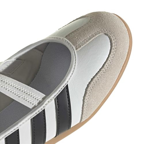 adidas Women's Barreda Mary Jane, White/Black/Gum, 8