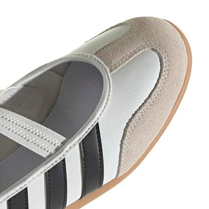 adidas Women's Barreda Mary Jane, White/Black/Gum, 8