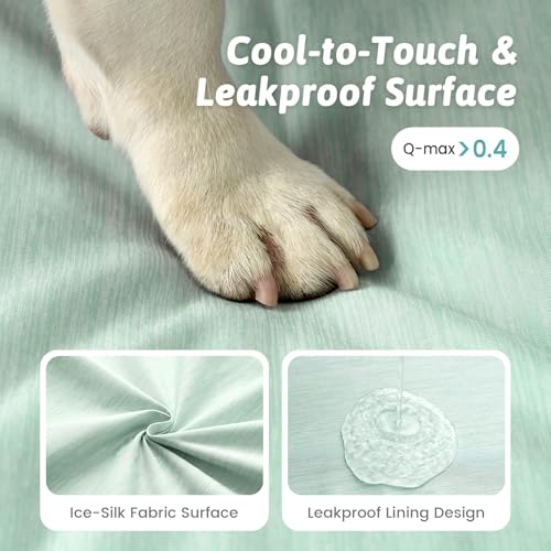 COZY KISS Cooling Dog Bed for Large Dogs, 107cm Orthopedic Pet Sofa