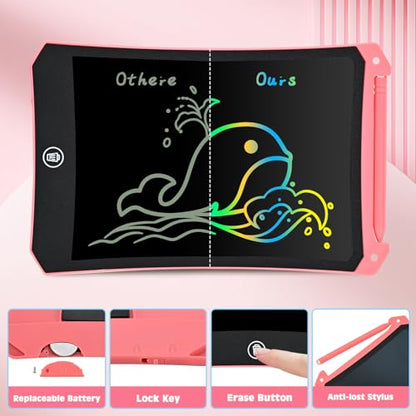 cimetech Kids LCD Writing Tablet, Toddler Drawing Tablet, Kids Toys 2 Pack