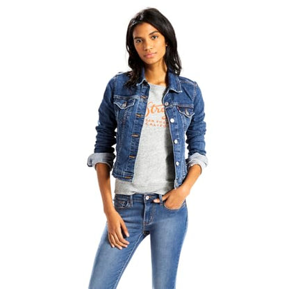 Levi's Women's Original Trucker Jacket, Sweet Jane (Waterless), Medium