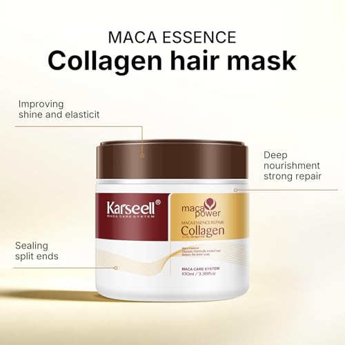 Karseell Travel Shampoo & Conditioner Set with Collagen Hair Mask