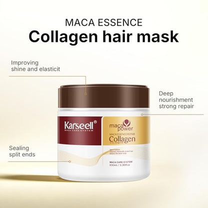 Karseell Travel Shampoo & Conditioner Set with Collagen Hair Mask