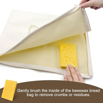 Beeswax Bread Bags for Homemade Bread,Sourdough Bread Bags,1 Pack XL