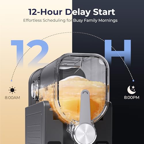 NEOISM Slushie Machine for Home, No Ice Needed Ice Cream Maker, Black