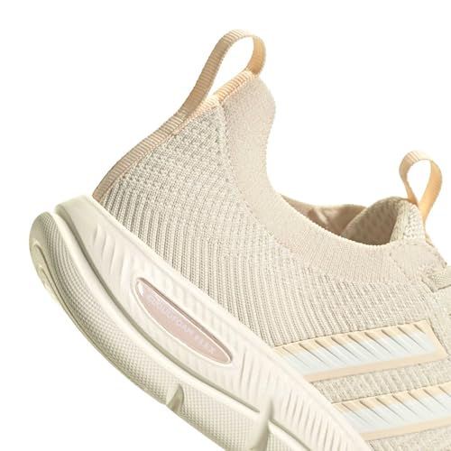 adidas Women's Cloudfoam Flex - Slounge, Wonder White/Off White/Sand Strata, 11