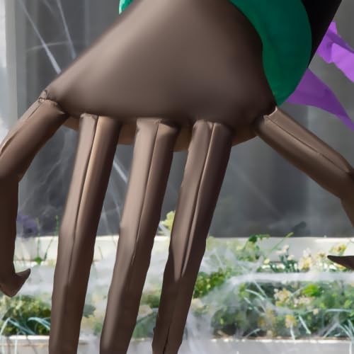 HOMCOM 7ft Inflatable Halloween Decoration Pumpkin Reaper Blow-Up Outdoor