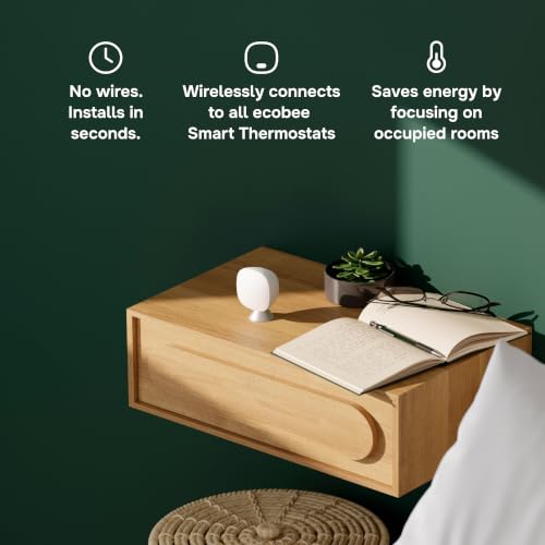ecobee SmartSensor 2-Pack - Room Temperature & Occupancy Detection Sensor