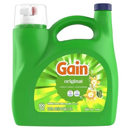 Gain Aroma Boost Liquid Laundry Detergent, Original Scent, HE Compatible, 107 Loads, 4.55L