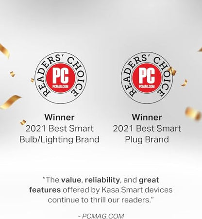 Kasa Multicolor Smart Wi-Fi Light Bulbs KL125P4, A19, 4-Pack