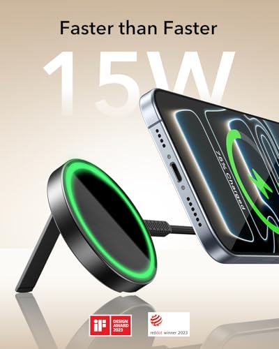 ESR for Magsafe Charger with Kickstand, 15W Magnetic Wireless Charger