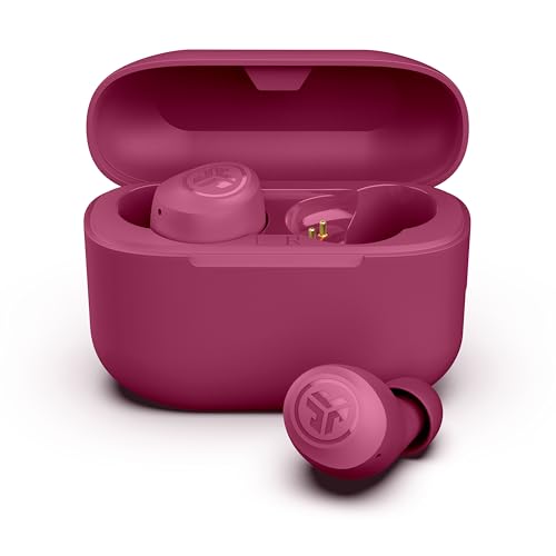 JLab Go Air Pop+ Earbuds, Dual Connect, EQ3 Sound, Dark Pink