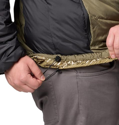 Columbia Mens Labyrinth Loop II Hooded Jacket, Stone Green/Shark, Large