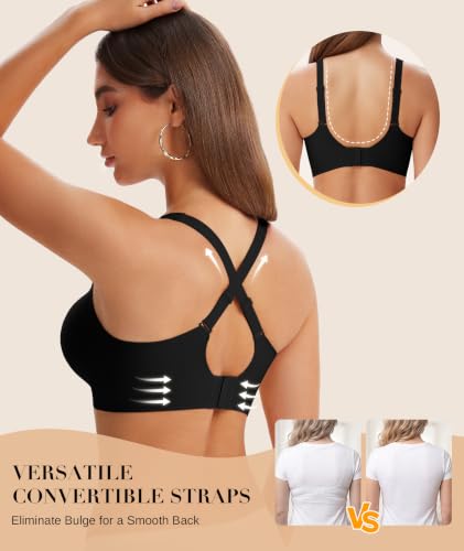 SIMIYA Jelly Bras for Women Wireless Seamless No Underwire Comfortable