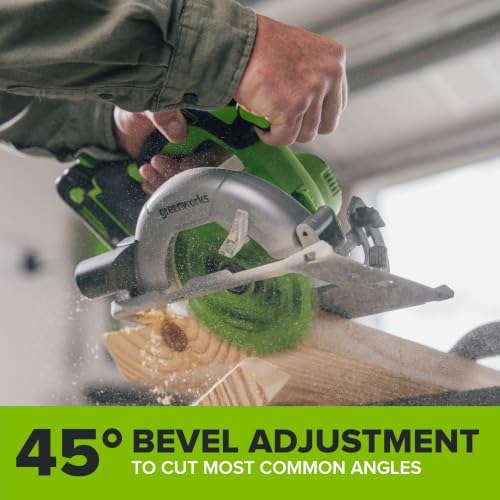 Greenworks 24V Cordless Brushless Combo 400 in-lbs Drill/Driver +1950 in-lbs Impact Driver +6.5" Circular Saw +200LM Flashlight, 2.0Ah + 4.0Ah Batteries (24,000mAh Power Bank) and 65W USB-C Charger