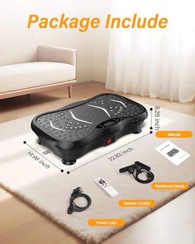 Vibration Plate Exercise Machine for Weight Loss, 330 Lbs Capacity