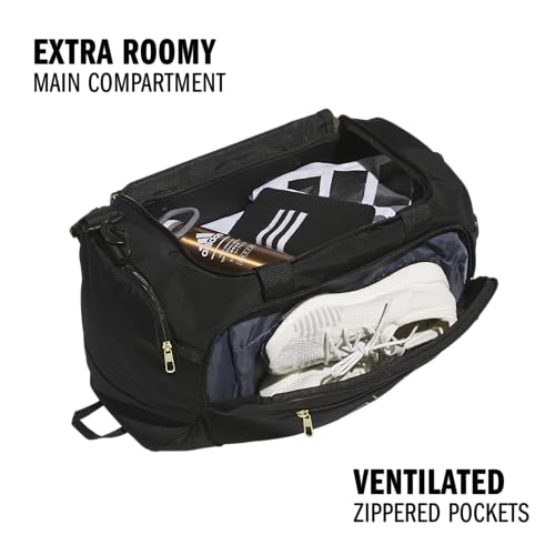 Adidas Unisex-Adult Defender 5 Small Duffel Bag, Black, One Size Fits All