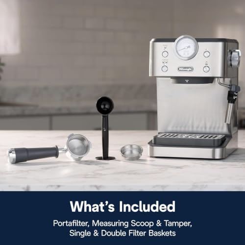 De'Longhi Classic Signature Espresso Machine, Adjustable Milk Frother