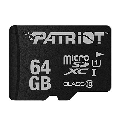 Patriot Memory 64GB LX Series Micro SD Card,Surveillance,Action Camera | Product specifications retained from the original listing.