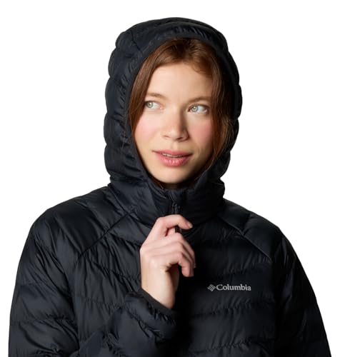 Columbia Womens Powder Lite II Hooded Jacket, Black, Small