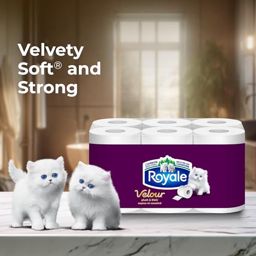 Royale Velour Toilet Paper, 12 Equal 24 Rolls, 142 Bathroom Tissues per roll