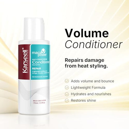 Karseell Travel Shampoo & Conditioner Set with Collagen Hair Mask