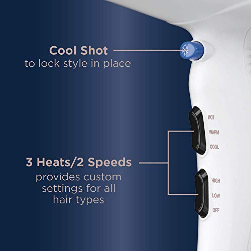 Conair Double Ceramic Hair Dryer with Concentrator, 1875W