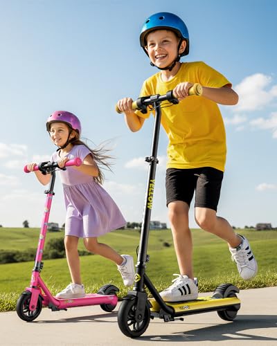 Gyroor Minions H30 Max Kids Electric Scooter 150W Deep Pink