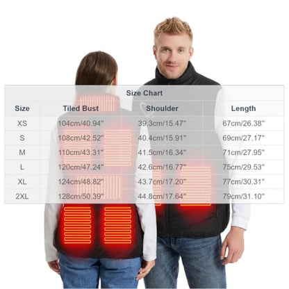 Generic Heated Vest Women Men Rechargeable USB Heating Jacket Winter Coats