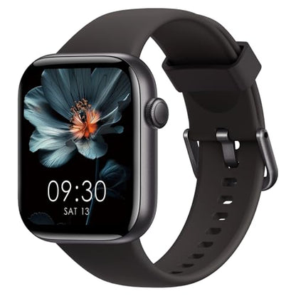 Smart Watch for Men Women, Bluetooth Calling, 1.85" HD Touch Screen Fitness Tracker, 140+ Sports Modes, Heart Rate Sleep Monitor, DIY Dial, IP68 Waterproof, Compatible with Android & iOS(Black)