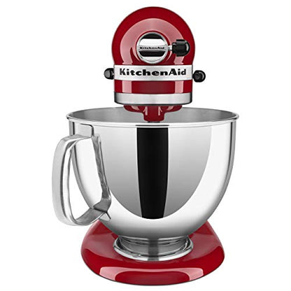 KitchenAid Artisan Series 5-Quart Tilt-Head Stand Mixer With Flex Edge Beater Included, Empire Red, KSM150FEER