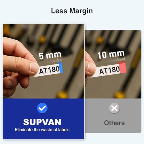 SUPVAN E11 Keyboard & Bluetooth Label Maker Machine + 1 Tape