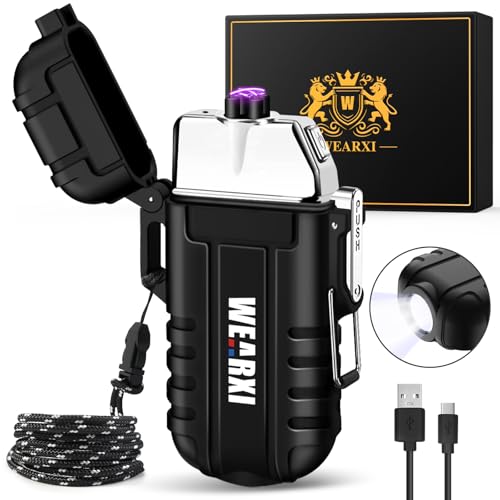 WEARXI Gifts for Men Electric Lighter, Stocking Stuffers for Men Adults