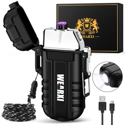 WEARXI Gifts for Men Electric Lighter, Stocking Stuffers for Men Adults