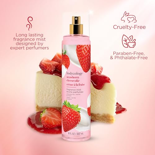 Bodycology Body Mist, Strawberry Cheesecake, Cruelty-Free, 237 mL