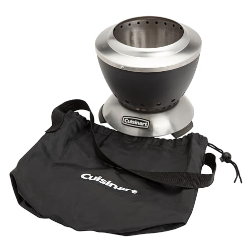 Cuisinart 7.5" Clean Burn Smokless Tabletop Fire Pit, Lightweight, Easy Clean Removable Base for Ash, Small Outdoor Heater for Patio, Camping & RV (COH-755C)