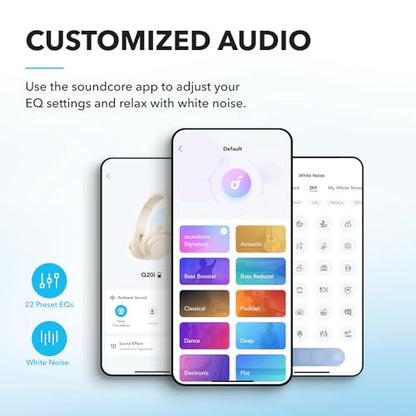 Anker soundcore Q20i Hybrid ANC Headphones, 40H Playtime, Bluetooth 5.0